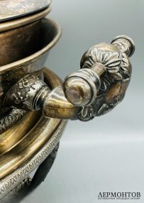 Мармит с горелкой. Металл, серебрение, Meriden Silver Plate Co., США, конец 19 века