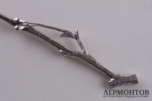 Чайная ложка . Серебро, золото. Китай. XIX в.