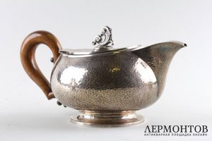 Чайно-кофейный сервиз в стиле art deco. Серебро 800 пробы. Италия, 1935-45 гг.