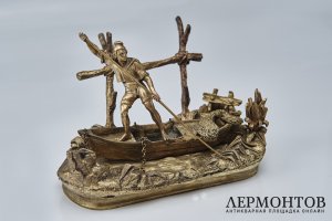 Письменный прибор. Бронза, золочение. Европа, XIX  век.