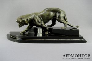 Скульптура Львица. Шпиатр, мрамор. Европа, XIX век.
