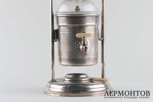 Кофеварка. Варшава. Мельхиор, посеребрение, Российская империя.