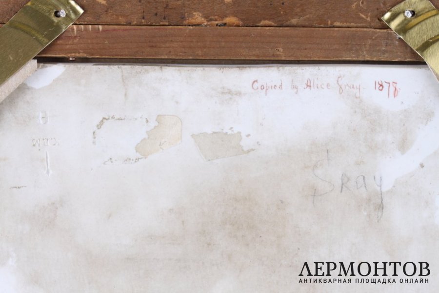 Пласт Девочка, несущая малыша на плечах. Фарфор, живопись. KPM. Германия