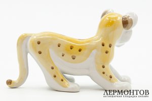 Статуэтка Львенок. СССР, Дмитровский фарфоровый завод, автор Д. Горлов, 1954-1965 гг.