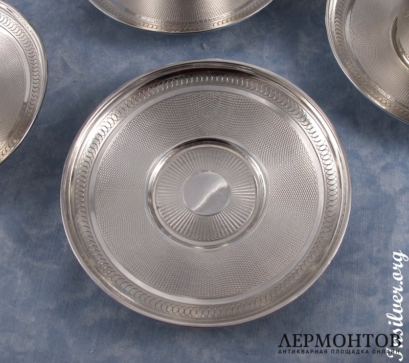 Кофейный набор на 6 персон. Серебро 950. Франция
