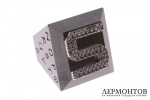 Кольцо черное. Керамика, черные бриллианты 0,54 ct.  