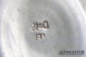 Чайная пара. Серебро 84 пробы. Российская империя.