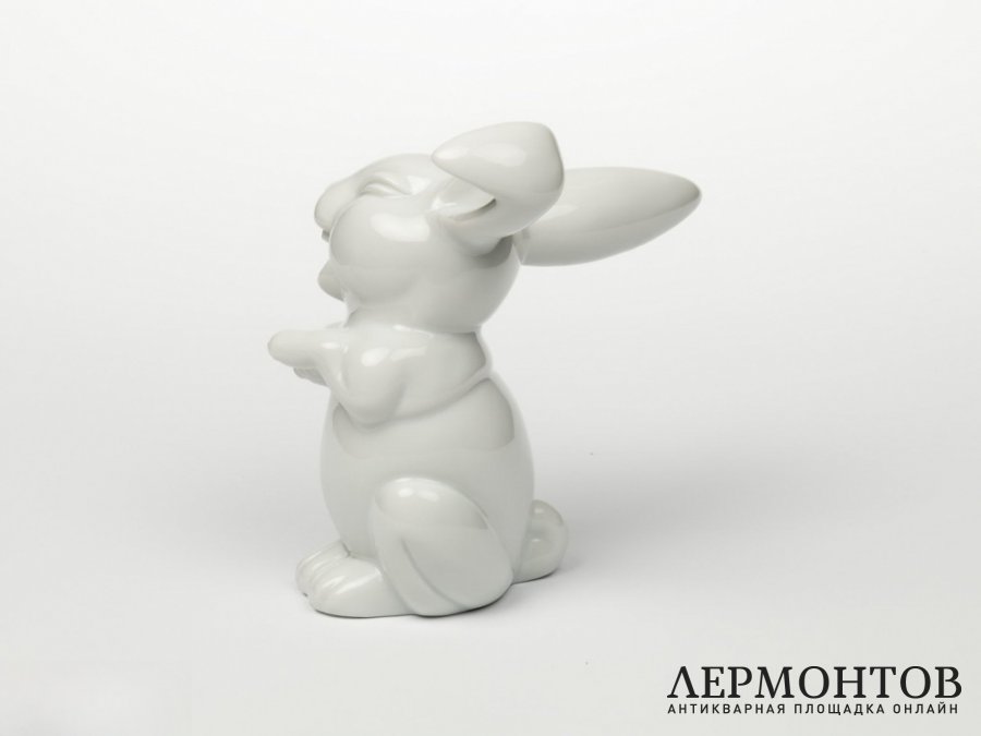 Статуэтка «Смеющийся заяц». Фарфор, Rosenthal, Германия, XX век