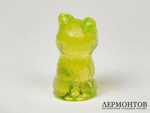 Статуэтка «Медведь». Урановое стекло, Чехословакия