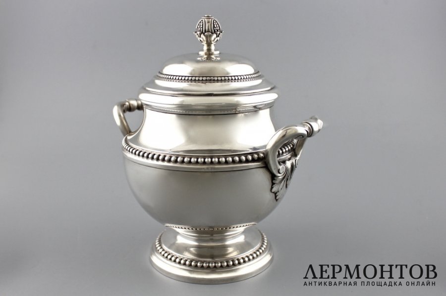 Сахарница в стиле ампир. Lappara. Серебро 950 пробы. Франция, 1900-е гг.