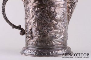 Кувшин в барочном стиле. Серебро 875 пробы. Швейцария, Bossard.