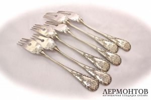 Набор вилок Fouquet-Lapar. Серебро 950. Франция