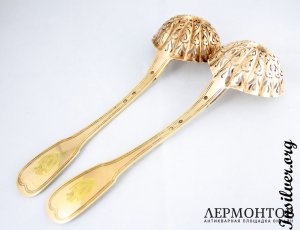 Две ложки для сахара. Серебро 950. Франция. Редкость.