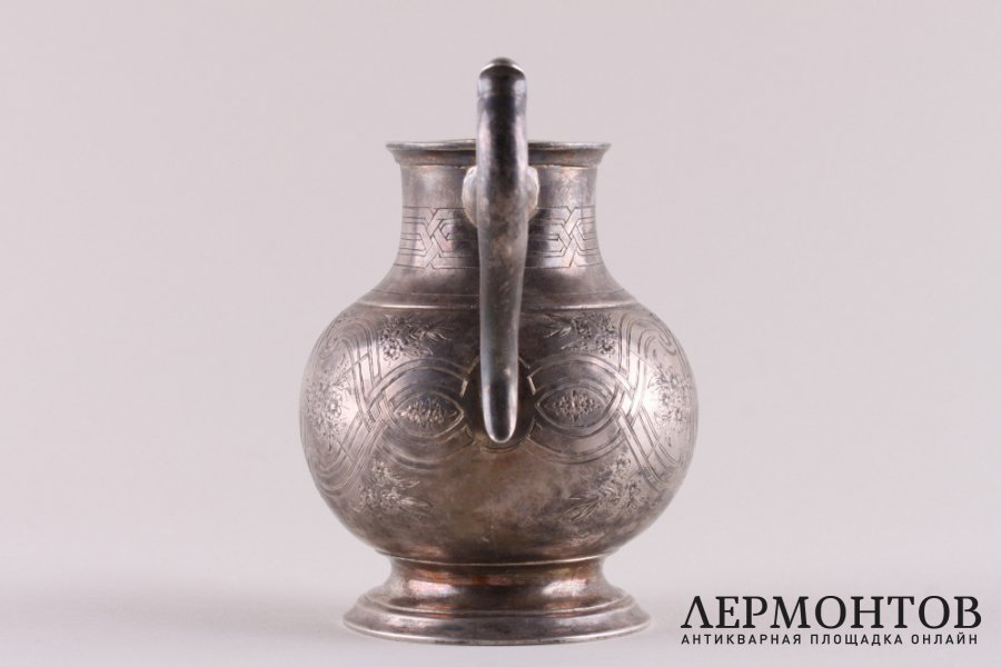 Сливочник в русском стиле. Серебро 84 пробы. Российская империя, Москва, 1873 г.