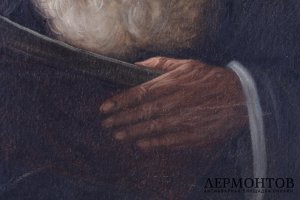 Картина Раввин в кресле. Художник К. Шевченко. Холст, масло.