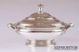 Большое блюдо для овощей. Серебро 950 пробы. Франция