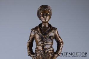 Скульптура Свистун. Франция, Париж, конец 19 в. Бронза. 