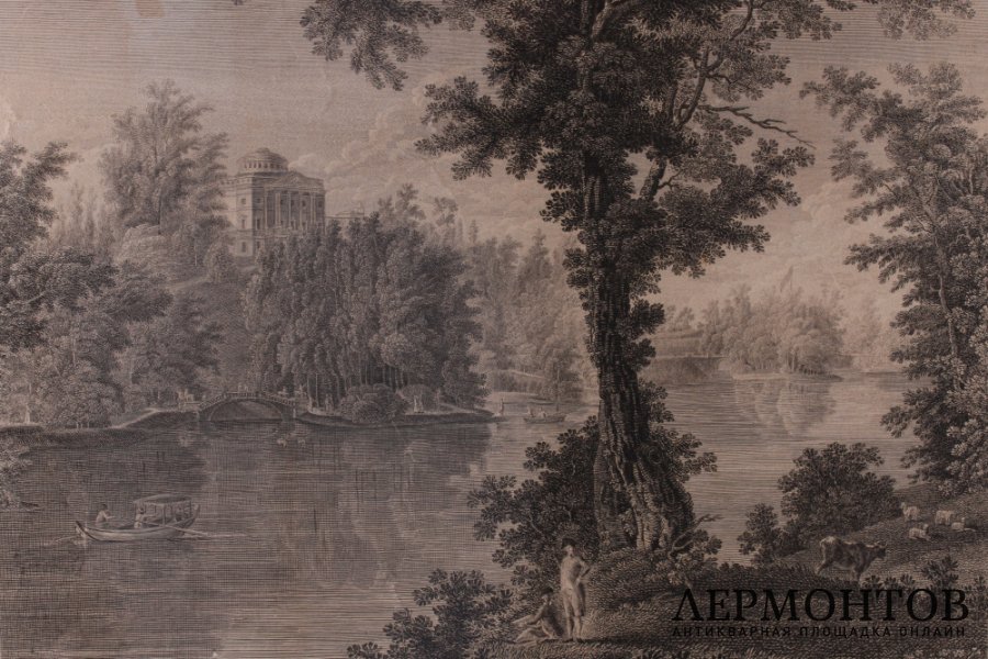 Гравюра. Дворец Марии Федоровны, 10-20-е гг 19 в.