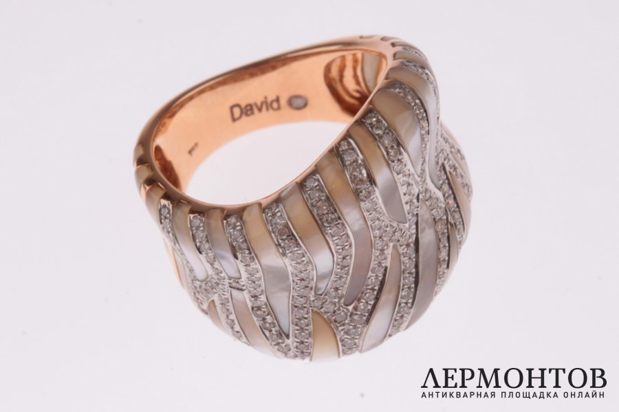 Кольцо David Diamond. 0.89 ct. Золото 750. Австрия