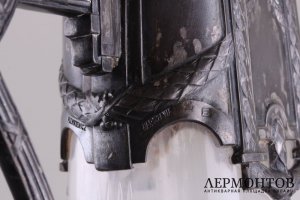 Парные графины в стиле ампир. Плевкевич. Серебрение, стекло. Варшава. XIX в.