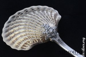 Сервировочная ложка Henin. Серебро 950. Франция.