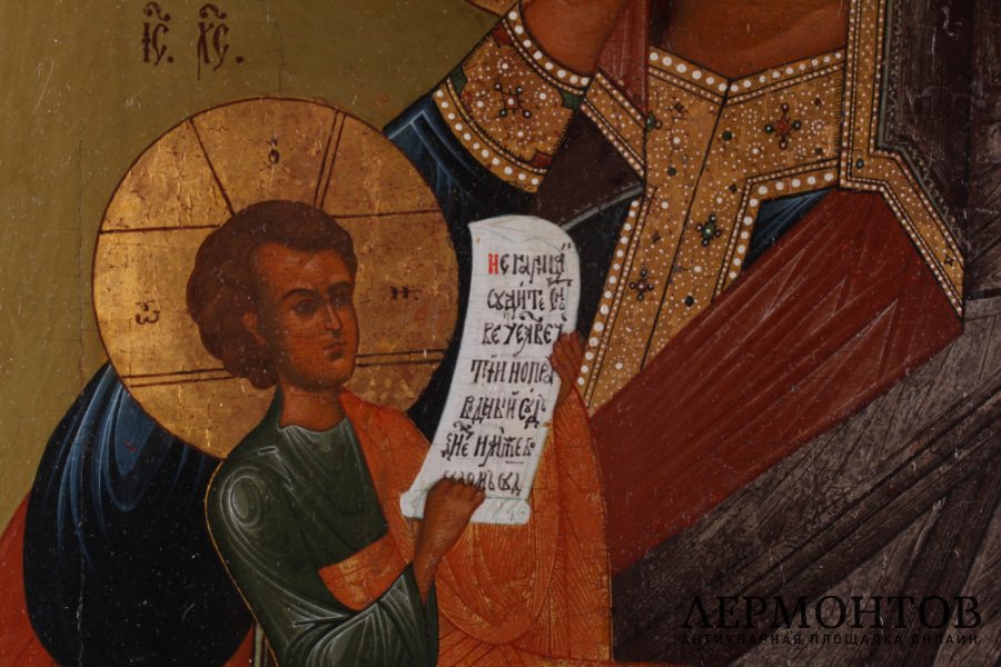 Икона Утоли мои печали. Россия, 19 век, Мстера. Дерево, левкас, темпера.е