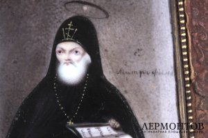 Иконка Святитель Митрофан Воронежский. Ростовская финифть. Россия