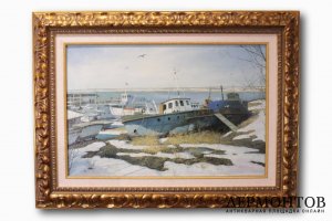 Картина. Козорезенко П.П. младший. На берегу. 2004 год