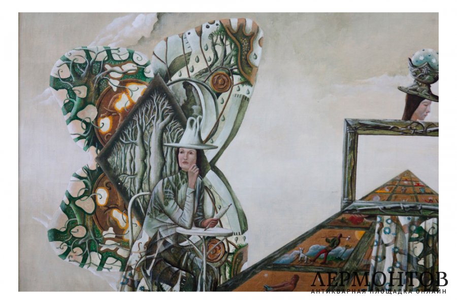 Картина. Зеркало. Таро., 2000 г. А.А. Гажур. Холст, масло.