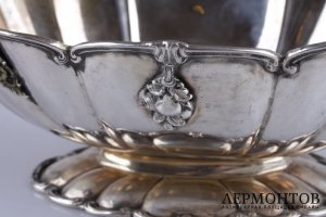 Ваза для фруктов. Серебро 800 пробы. Италия