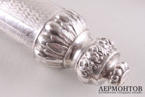 Комплект для сервировки мяса. E. Ernie. Серебро 950 пробы, сталь. Франция, XIX в.