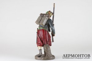 Cкульптура Колониальный солдат. Зуав. Бронза. Австрия, конец 19-начало 20 века.