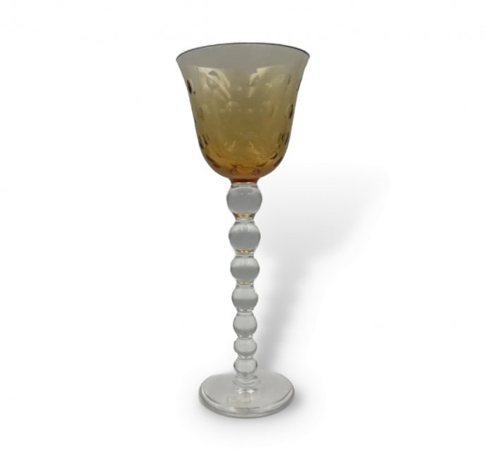 Бокал «Bubbles», медовый. Хрусталь, Saint-Louis, Франция, 1992 год