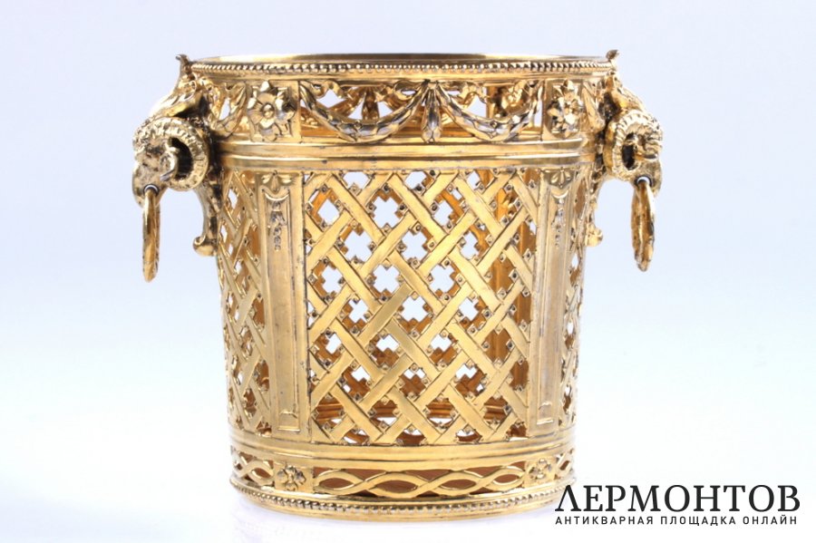 Ажурное ведерко. Серебро 800. Австро-Венгрия