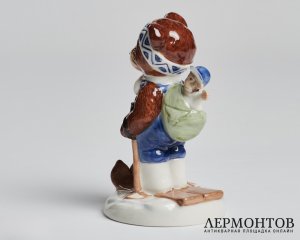 Статуэтка «Freddie» из серии Teddy Collection. Фарфор, Bing & Grøndahl, Дания