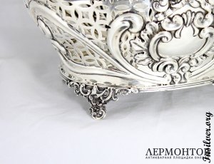 Ваза для фруктов. Серебро 925. Англия