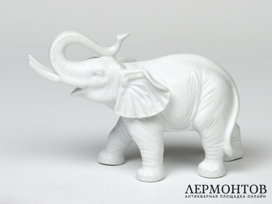 Статуэтка «Слон». Фарфор, Rosenthal, Германия, XX век