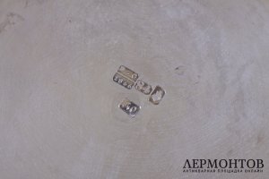 Подстаканник с черневым узором. Серебро 84 пробы. Российская империя
