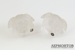 Пресс-папье Medusa Lumiere White 2 шт. Германия, фирма Rosenthal, Versace, 2000 гг.