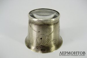 Лупа. Серебро 84 пробы. Российская империя.