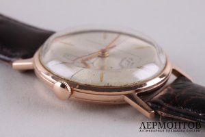 Часы наручные фирмы Полет. Золото 583 пробы. СССР, 1960-е.