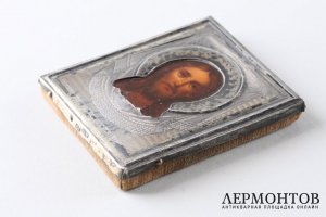 Иконка Спас Нерукотворный. Серебро 84 пробы. Россия, Москва, посл. четв. XIX в.