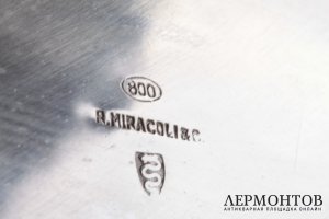 Ваза для фруктов Miracoli. СЕРЕБРО 800. Италия