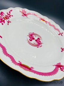 Блюдо «Огненный дракон». Фарфор, роспись, Meissen, Германия, 1-я половина 20 века