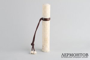 Игольница, футляр с плетеным узором. Кость, резьба. Китай, ХХ век