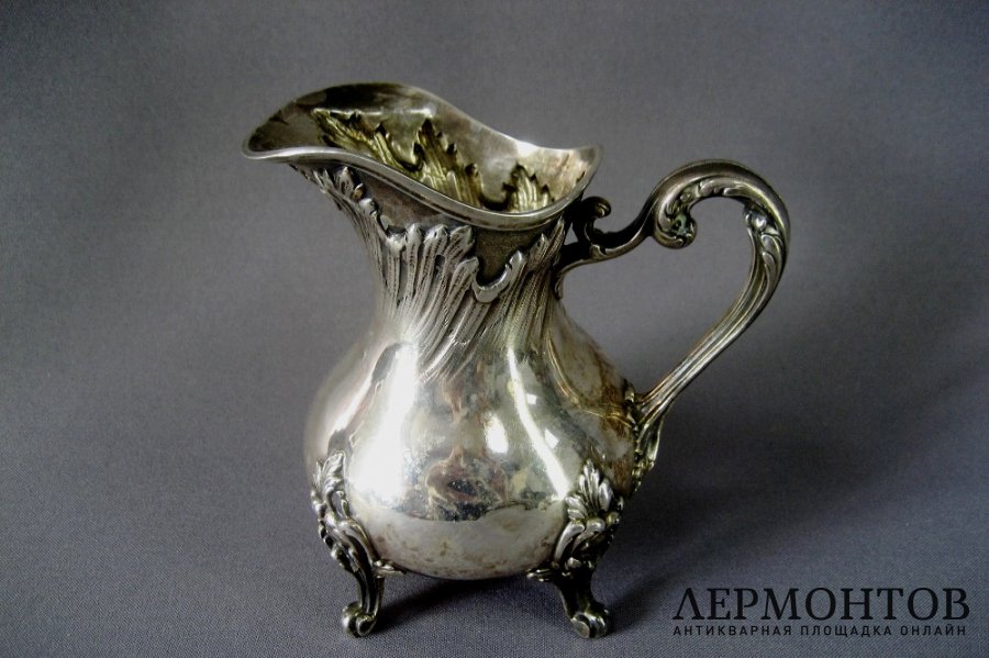 Чайно-кофейный сервиз. Серебро 950 пробы. Франция, XIX век.