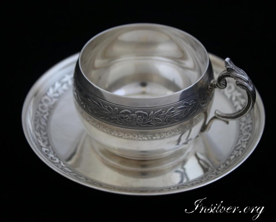 Кофейная пара. Серебро 950. Франция