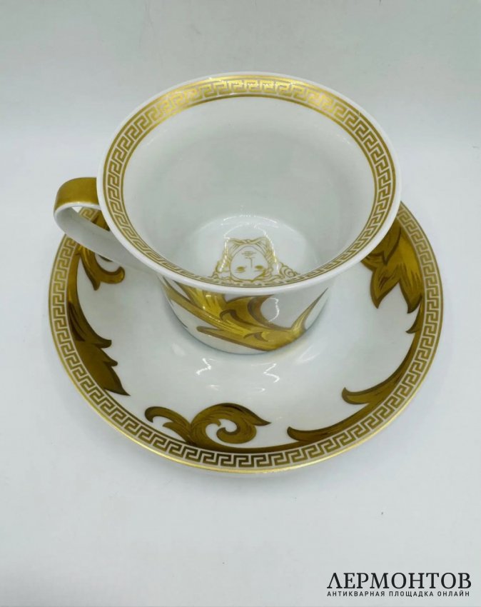 Чайная пара «Arabesque Gold». Фарфор, золото, Rosenthal и Versace, Германия