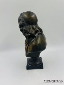 Бюст Мольера. Шпиатр, патинирование, Франция, 19 век