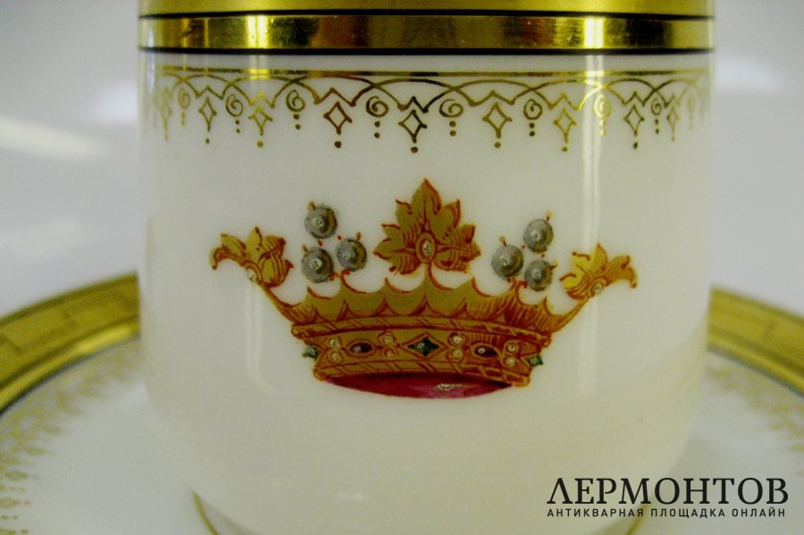 Кофейная пара. Фарфор. Европа, XIX век